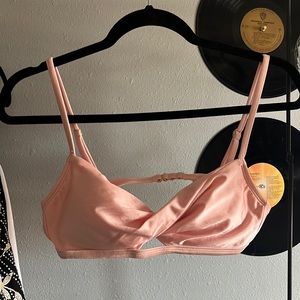 pink shimmer bikini top!